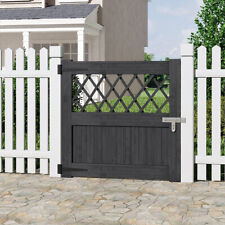 Lockable Wooden Garden Gate with 3 Hinge for Pathway Entrance Farm House Pasture