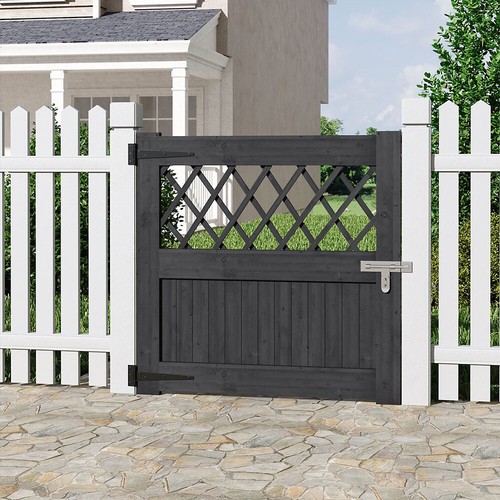 Lockable wooden garden - lockable, gate