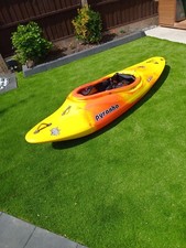 Pyranha canoe kayak (S) orange and yellow good condition