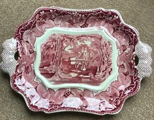 Masons Patentironstone Vista Large Display Plate Vintage Farmhouse 15” X 10”