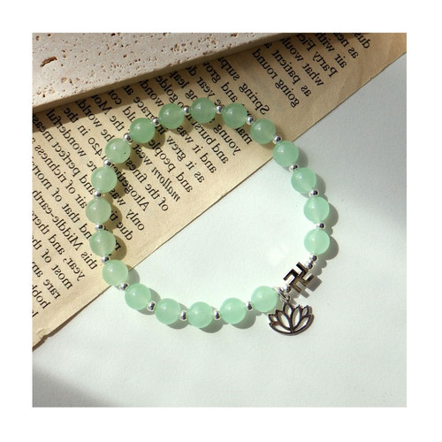 Natural white jade bracelet - natural,