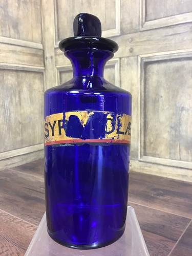 Antique cobalt blue glass - antique,