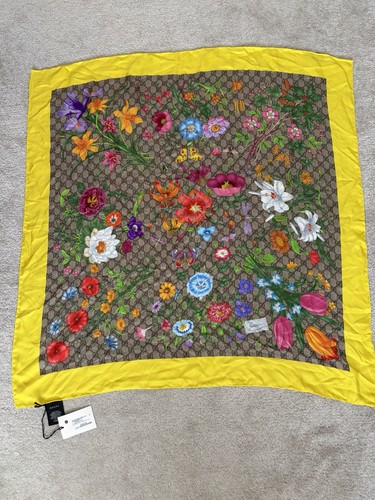Gucci printed flora silk twill - gucci,