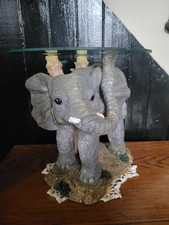 Ceramic Elephant Glass Top