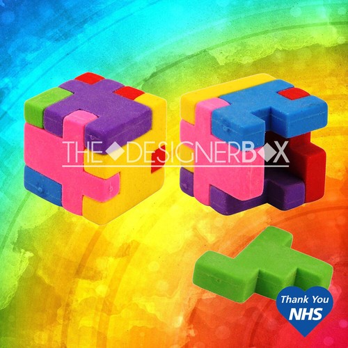 Puzzle cube rubber kids party - cube,