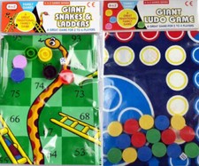 Large Size Snakes & Ladders Ludo Traditional Game Class Family Fun Mat Game