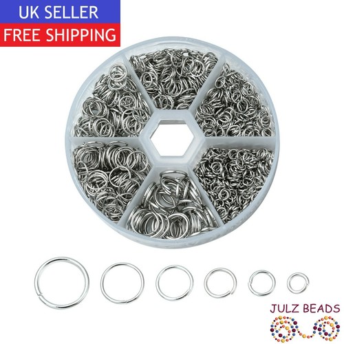 Box open jump rings - box, of