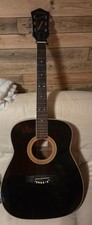 Harmony Sovereign H6162 Acoustic Guitar 1970s Vintage Black. See Description