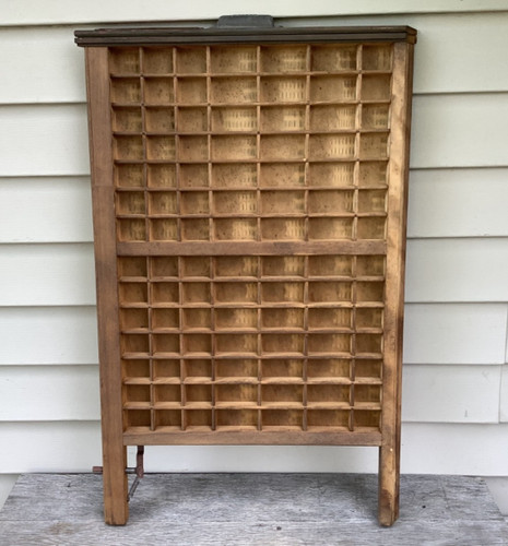 Antique wooden printers drawer - wooden,