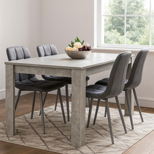Modern Grey Dining Table Set