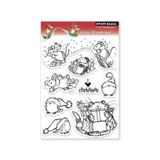 Penny black clear stamps - black,