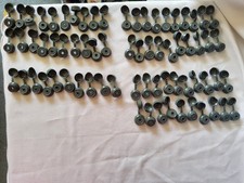 Corrugated roofing plastic screw cover caps . Dark Grey. Qty 70