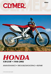 Clymer 1998 2002 cr125r - cr125r, honda