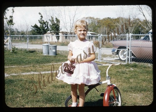 Blonde girl easter dress - blonde,