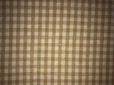 CARAMEL GINGHAM CHECK CURTAIN