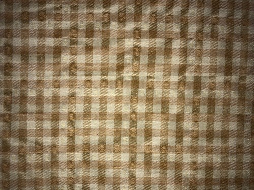 Caramel gingham check curtain - check,