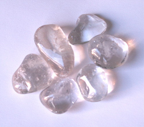 Prasiolite tumble stone - prasiolite, high