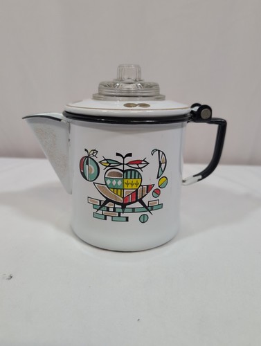 Mcm white enamel coffee - white,