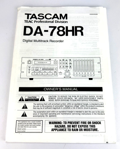 Oem original tascam 78hr - original,