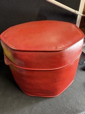 VTG MCM Vinyl Footstool