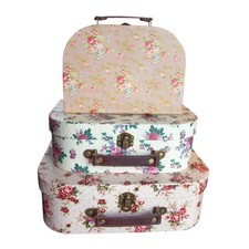 Set vintage rose - vintage, suitcases