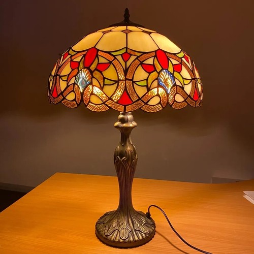 Antique tiffany style table - style,