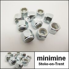 Classic Mini 3/8 UNF Imperial Nyloc Nut Zinc Plated Steel x 10 nylon insert lock
