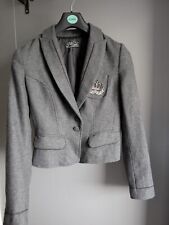 Zara Fifi collection grey blazer fitted jacket med