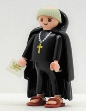 Thick Black Monk With Tonsure