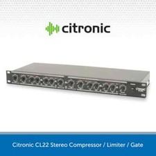 Citronic CL22 Stereo Compressor / Limiter / Gate Professional 19" Rack Mount 1U