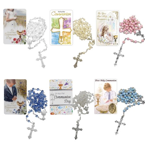 First holy communion rosary - first,