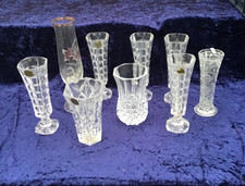 9 x  Vintage Cut Lead Crystal