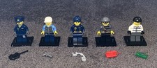 LEGO CITY - MINIFIGURES x 5 -LOT 1- POLICE + CROOKS / COPS & ROBBERS COLLECTION
