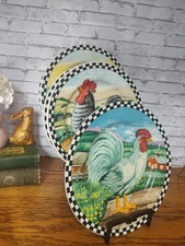 5 Rooster Decorative Plates