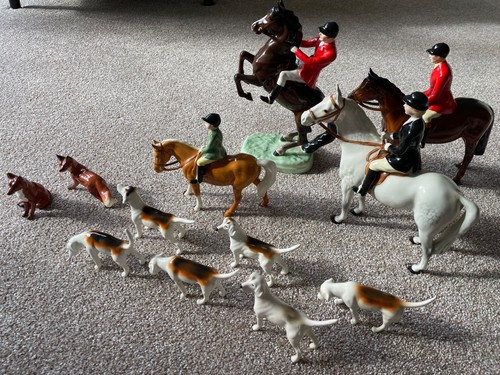 Beswick hunting scene