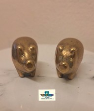 Solid Brass Pig Family Figures