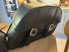 Genuine Triumph Leather Motorbike Panniers (pair). All Triumph Models.
