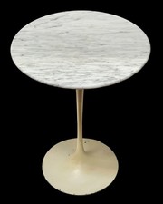 Mid-Century Tulip Marble Side