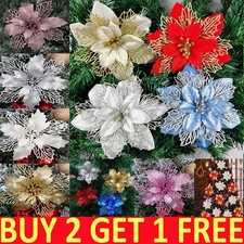 10X Christmas Large Poinsettia