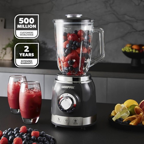Geepas glass jug smoothie - 1.5l,