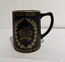 Wedgwood Large Mug Tankard The Prince Of Wales 1969 Black Gold By Norman Wilson