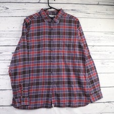 Woolrich Soft Flannel Shirt Womens XL Lightweight Button Up Country Work Wear