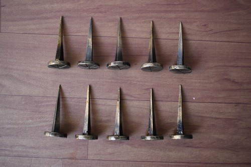 Vintage hand forged nails - vintage,