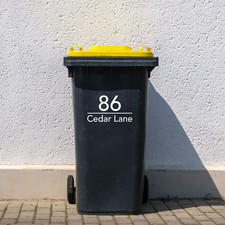 Bin Stickers | House Number &