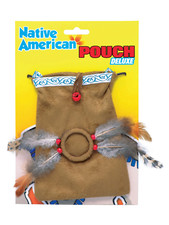 Indian Pouch Adults Wild West Fancy Dress Accessory Western Prop