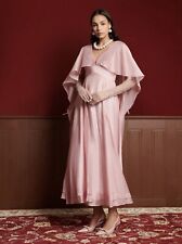 DREAM Sister Jane Crystal Cape Maxi Dress Baby Pink RARE SOLD OUT Size M / UK 10