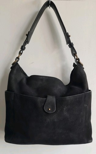 Fat face black - real, leather