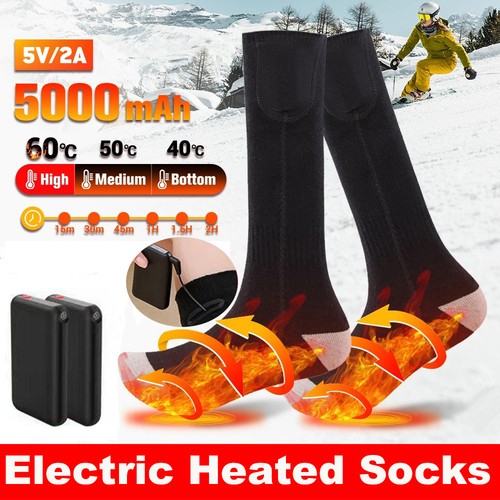 Winter electric heated socks - winter,