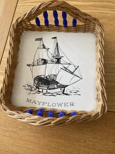 Mayflower wicker tray with - mayflower,