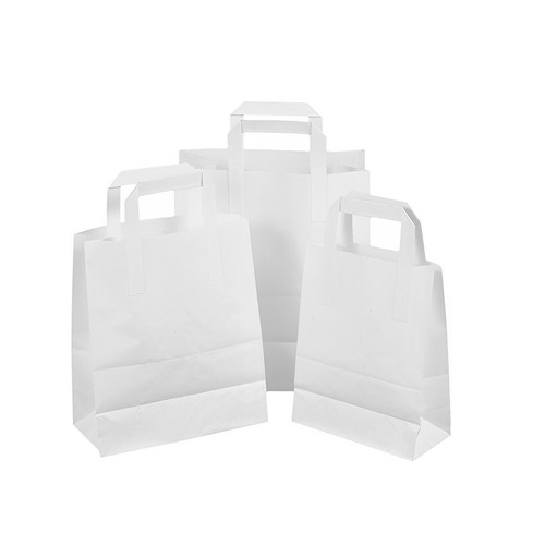 Brown white kraft paper bags - white,